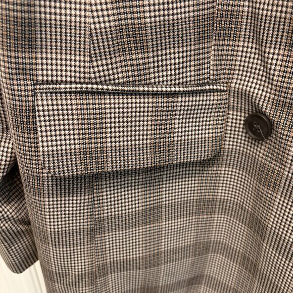 A New Day Plaid Double Breasted Boxy Fit Blazer Fully Lined Size Medium NWT - Picture 3 of 10